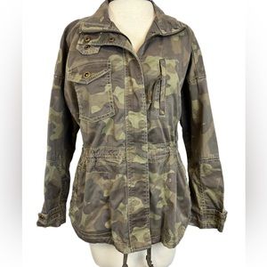 Anthropologie Marrakech camo anorak jacket